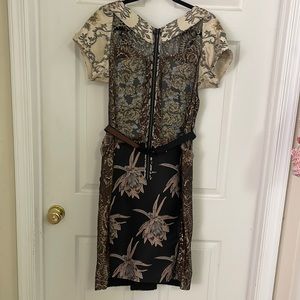 Anthropologie Beguiled by Byron Lars Brocade Pencil Dress Size 12